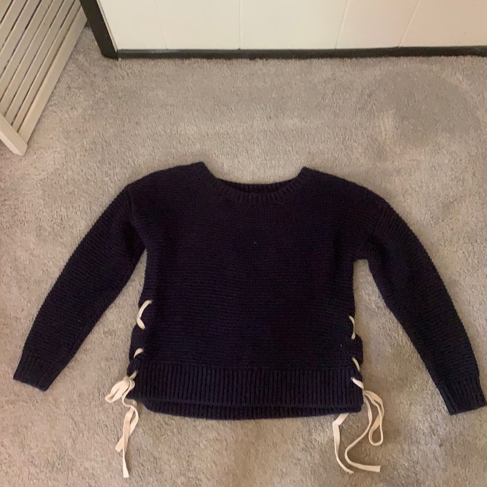 Abercrombie & Fitch Navy Blue Sweater